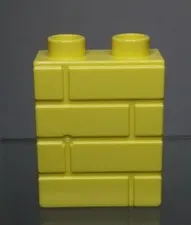 Lego Duplo 1x2x2 Pale Yellow Masonry Profile Brick Block