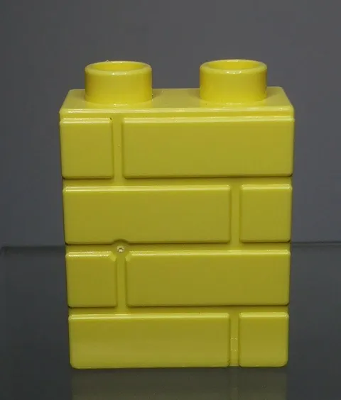Lego Duplo 1x2x2 Pale Yellow Masonry Profile Brick Block
