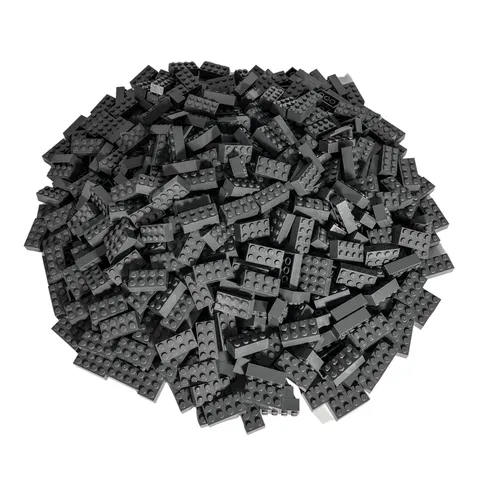 2x4 Bricks Building Blocks Kiloware Dark Grey 1 Kilo - 3001