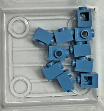 LEGO Brick, Modified 1 x 1 w/ Headlight, 4070, Medium Blue, QTY 10 Free Shipping