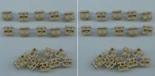LEGO x 40 Dark Tan Plate, Modified 1 x 2 with Bar Handle on Side 2540