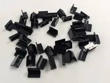 Lego 50x New Black Panel 1 x 2 x 1 with Rounded Corners # 4865b