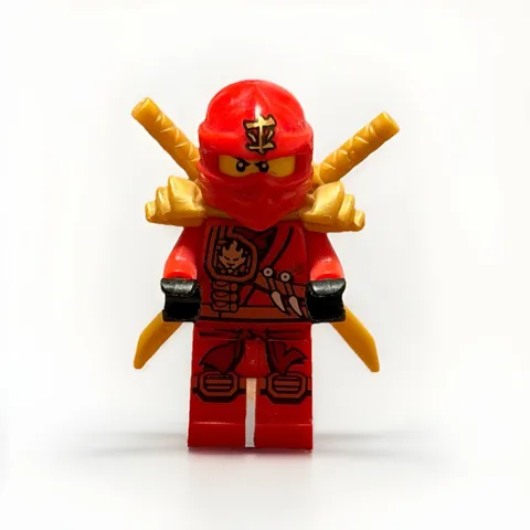 LEGO Ninjago Kai Minifig Red Ninja w/ Two Gold Swords 2015 Limited