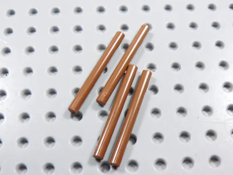 LEGO Lot of 4 Reddish Brown 4L Wands Lightsaber Blades Weapon Minifig BJ
