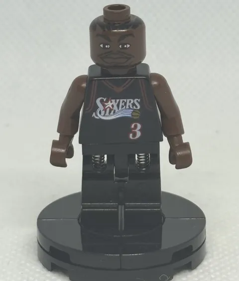 LEGO NBA (3564) Allen Iverson Minifigure #3 Philadelphia 76ers Basketball nba010