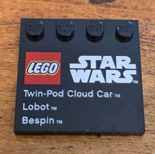 LEGO Star Wars Tile 6179 73142 / Set 9678 Twin-Pod Cloud Car
