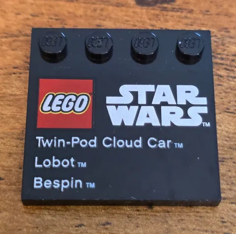 LEGO Star Wars Tile 6179 73142 / Set 9678 Twin-Pod Cloud Car