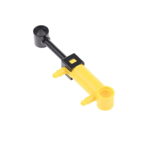 1x LEGO Technic Pneumatic Cylinder V2 1x5 Yellow Small 2 Inlets Tested 19475c01