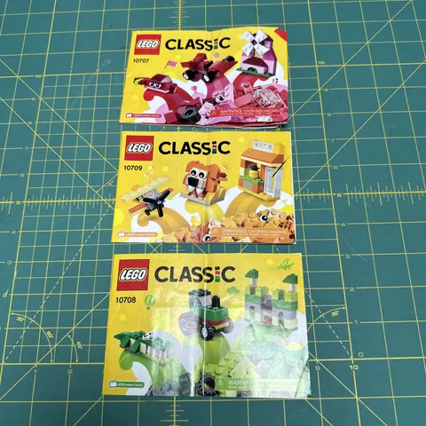 Lego Classic 10707,10709,10708 Manual Only