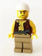 LEGO Pirates Minifigure Old Pirate pi158 70409