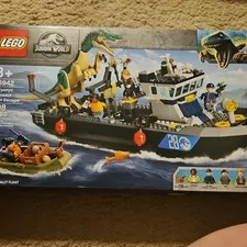LEGO Jurassic World Baryonyx Boat Escape 76942 Set 308 Pieces 8+ Boats Float