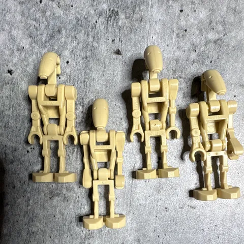 LEGO Star Wars Tan Battle Droid Minifigures Lot of 4 
