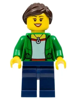 LEGO® Minifigure Town twn260 Camper Female Dark Blue Legs