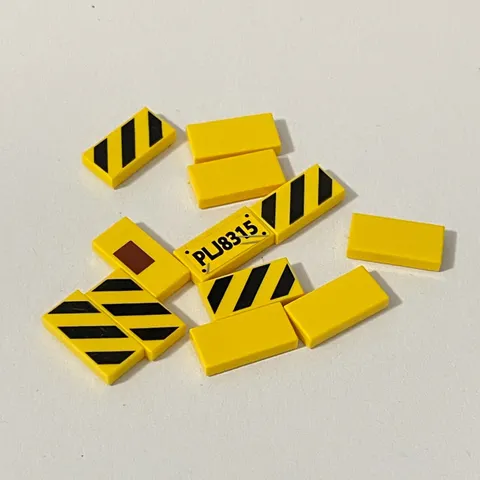 Lego 3069 Yellow Replacement Parts Pieces Lot of 12