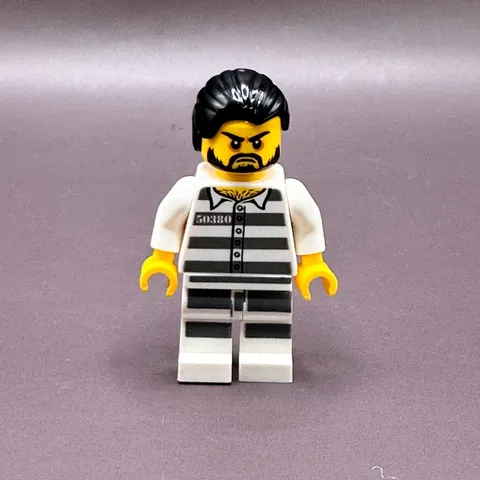 LEGO Minifigure Jail Prisoner cty0871 City Police 60174 Stripes