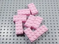 LEGO Lot of 8 Pink 2x4 Bricks BN