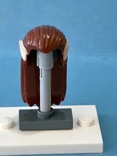 LEGO Lord of the Rings Minifig lor053 - Elf Guard Hair ONLY - Heavy Scratches