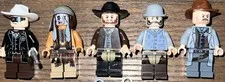 5 LEGO Lone Rangers figurines 
