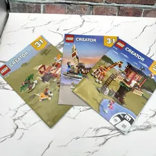 LEGO 31116 Creator 3 in 1 Safari Wildlife Tree House 3 Manuals Instruction Books
