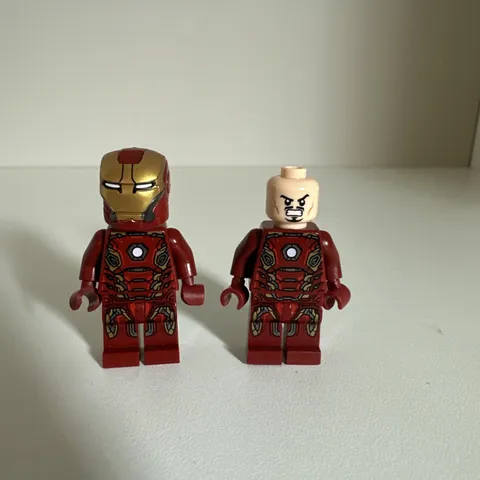 LEGO MARVEL SUPER HEROES IRON MAN Mark 45 Armor Rare sh0164 Qty 2 Lot Minifigure
