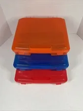 IRIS LEGO Brick Storage 3 Containers Only Drawers Orange, Red And Blue