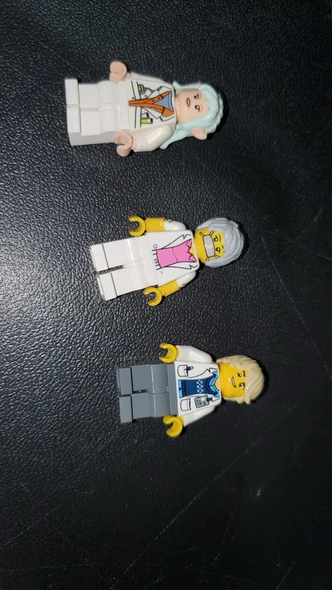 LEGO Doctor/Nurse 3 Custom Minifigures Lot Elf Nurse Doctor Medical