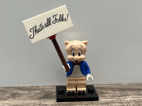 LEGO Looney Tunes Porky Pig Minifigure 71030-12 COLLT12 Genuine 2021
