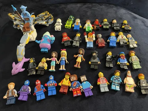 LEGO Minifigure Lot Figures Ninjago Marvel Minecraft Avatar Star Wars Etc. 38 Pc