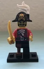 LEGO® Pirate Captain Minifigure Collectible Series 8 8833 CMF Retired