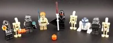 Lego Star Wars Minifigure Lot Obi-Wan Kenobi, Shadow Stormtrooper, R2-D2 ++