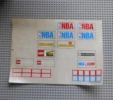 LEGO ® 3432stk01 set 3432 NBA challenge sticker decal incomplete 4
