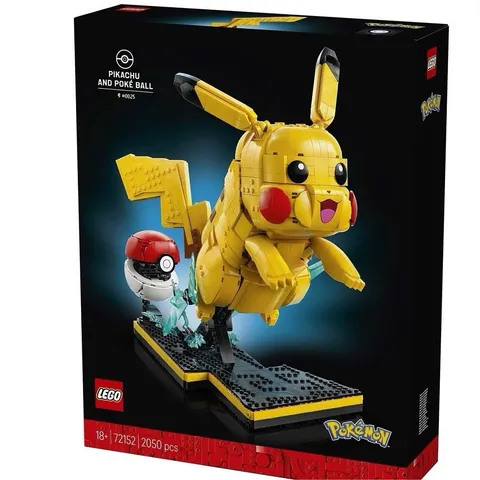 LEGO Pokémon Pikachu & Poké Ball Complete Set 18+ 72152 2050 Pieces