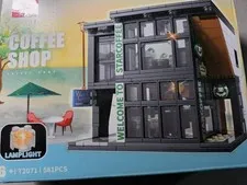 Lego Coffee Shop With Lights . 