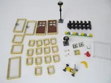 Lego Parts Skooter Flowers Doors Windows Mail Map Steps Newspaper Apple Lot G