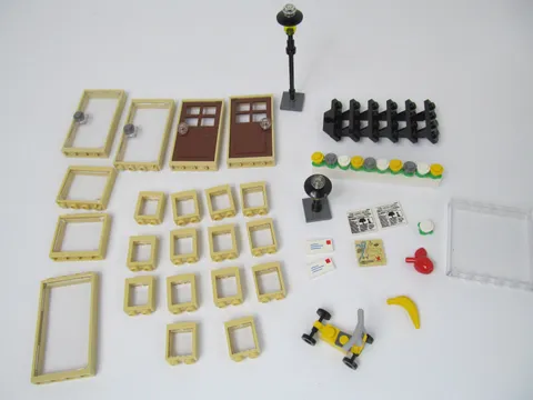 Lego Parts Skooter Flowers Doors Windows Mail Map Steps Newspaper Apple Lot G