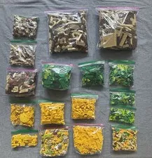 LEGO Bulk Lot 10 lbs Sorted Tan Brown Yellow Green Plates Bricks Technic Slopes