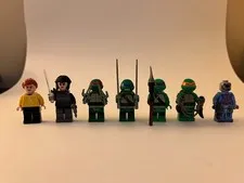 LEGO Teenage Mutant Ninja Turtles TMNT Minifigure Lot 7 Leo, Donnie, Raph, Mikey