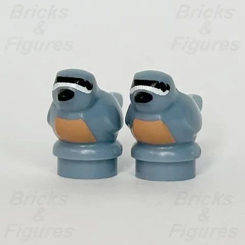 LEGO® Creator Expert Bird Animal Minifigure Part Sand Blue 11372 41835pb04 x 2