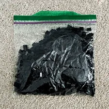 282 Black Lego flat 1x1 pieces