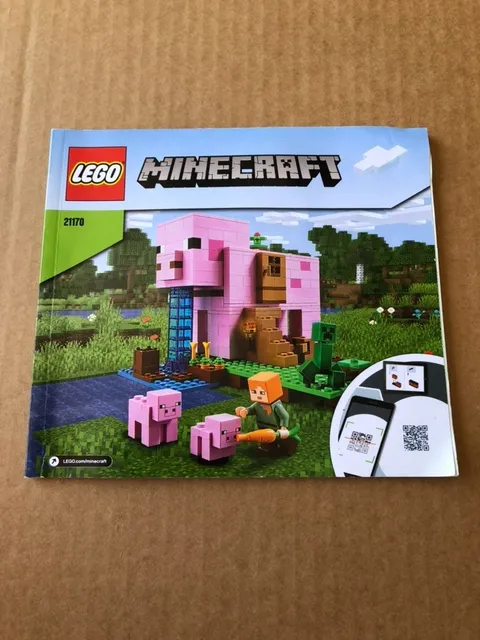 LEGO Minecraft 21170 Pig House Manual - Manual Only / No LEGO Set