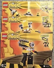LEGO Mixels Instruction Manuals Only Lot of 3 KRAMM, FORX, WUZZO