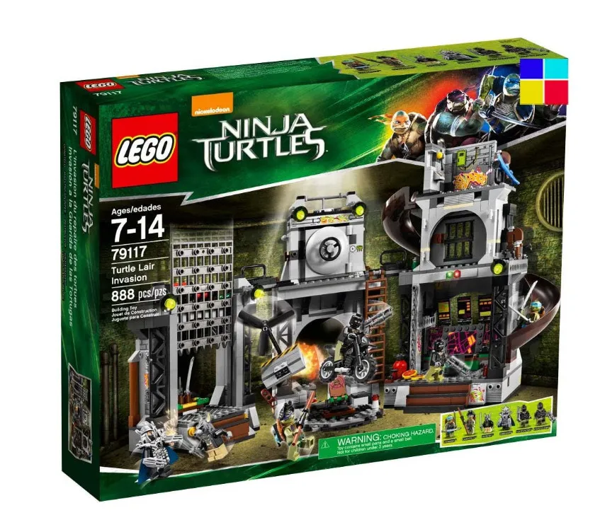 LEGO 79117 TMNT Turtle Lair Invasion 888pcs Shredder Sealed MISB Retired