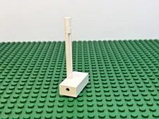 1967 LEGO White Vehicle Steering Gear 2x4 Base Wheel Holder 'Pat Pen' #799c800