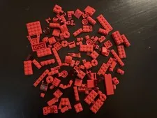 LEGO Red Parts & Pieces Bulk Lot Mixed Bricks Plates Accessories Genuine LEGO