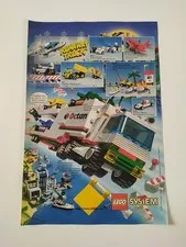 Rare Advertising Flyer Promotional Sheet LEGO City City 6334 6615 6581 6598 6625 1997