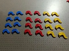 LEGO Vintage Castle Minifigure Plumes x 24 Red, Blue  and Yellow 4502c