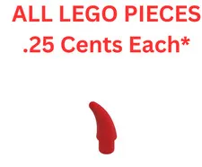 LEGO Small Horn Claw Red 53451 - Genuine LEGO Parts Pieces Bulk