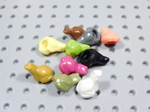 LEGO Lot of 10 Tree Frogs Frog Animal Minifig Coral Gold Black Brown White BT