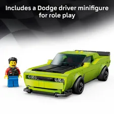 LEGO Speed Champions Dodge Challenger SRT Hellcat Sports Car Toy-Building 77237