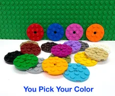 LEGO 4x4 Round Plate with Hole "You Pick Your Color and Qty" NEW